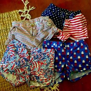 4 Pairs of Chubbies Patriotic Shorts